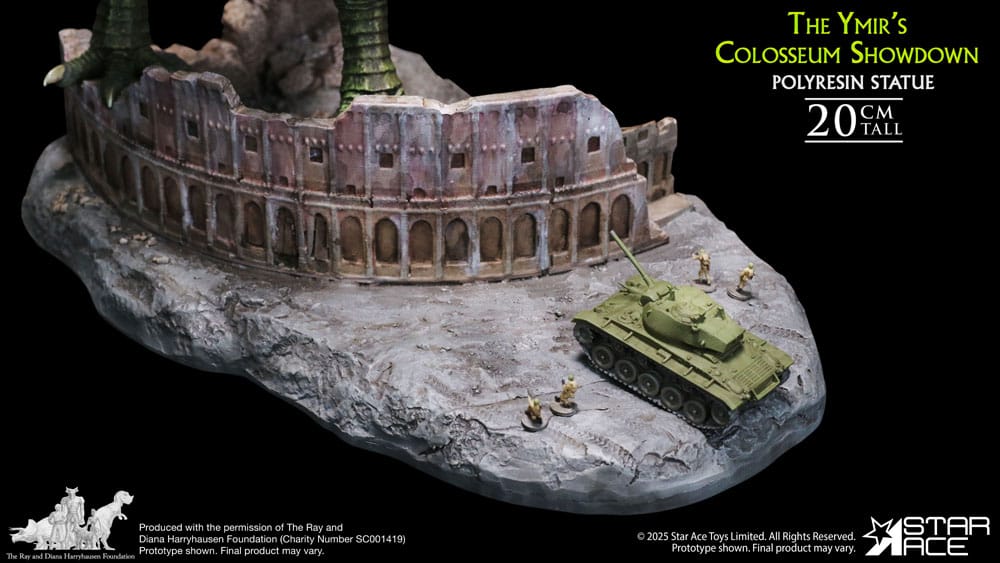 Ray Harryhausen statuette 1/8 The Ymir's Colosseum Showdown 20 cm