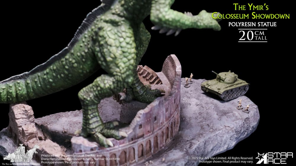 Ray Harryhausen statuette 1/8 The Ymir's Colosseum Showdown 20 cm