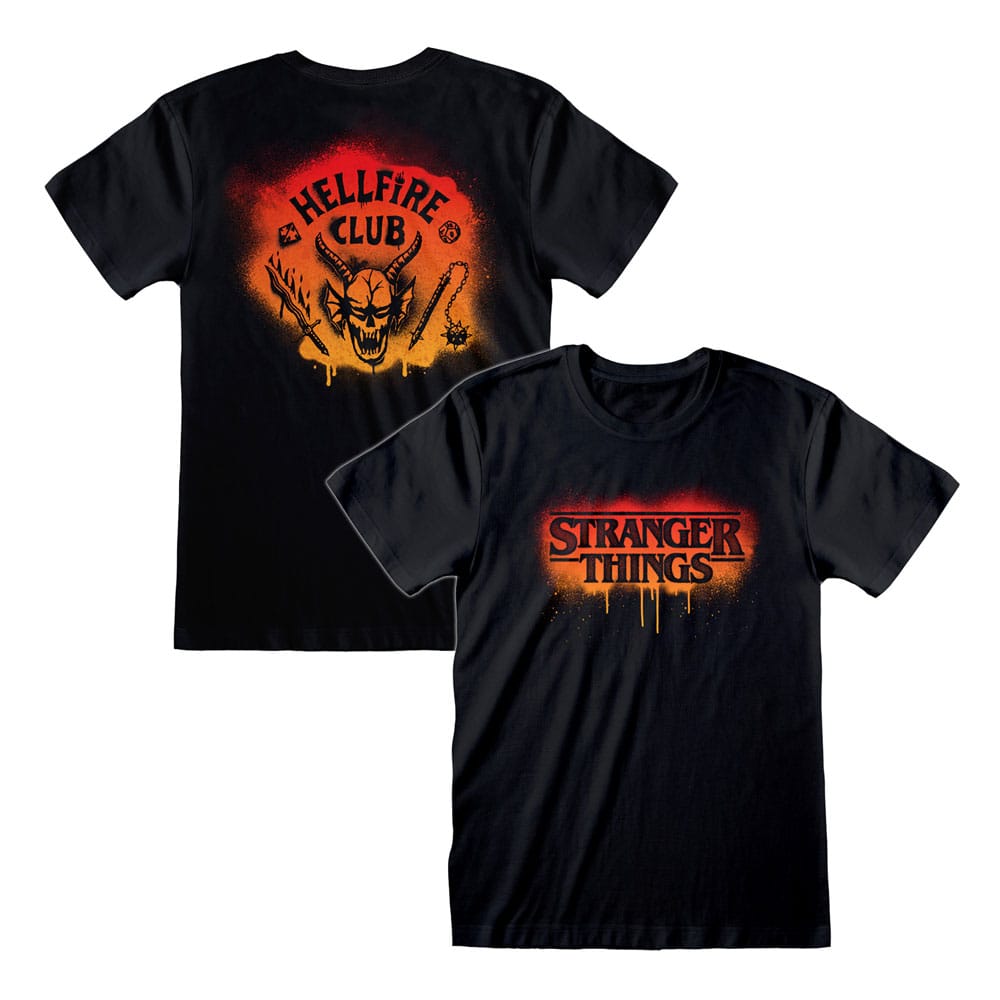 Stranger Things T-Shirt Spray Paint Hellfire (L)