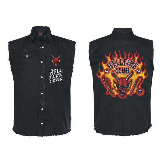 Stranger Things Work Shirt Hellfire Distressed (XL)