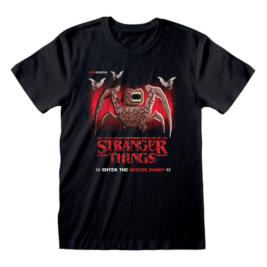 Stranger Things T-Shirt 8 Bit Upside Down (XL)