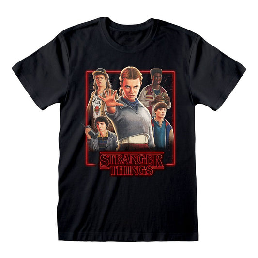 Stranger Things T-Shirt Characters in Glowing Box (S)