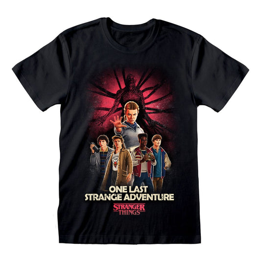 Stranger Things T-Shirt Group Artwork One Last Strange Adventure Colour (XL)