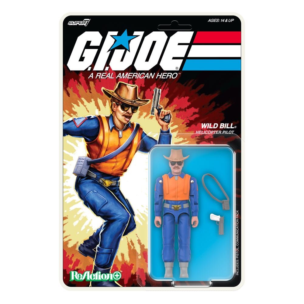 GI Joe Wave 3 figurine ReAction+ Wild Bill (Cartoon) 10 cm