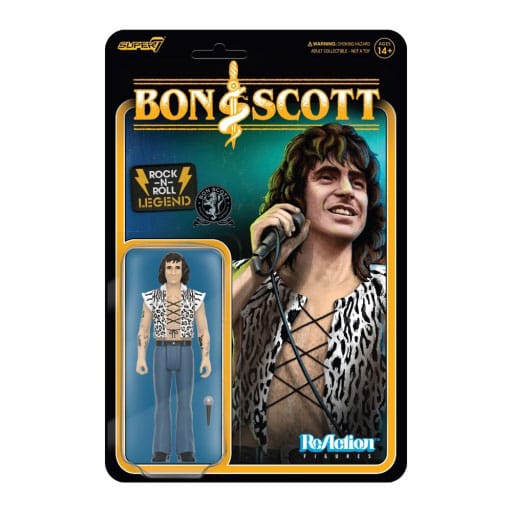 Bon Scott figurine ReAction Wave 02 Bon Scott (Leopard Print) 10 cm