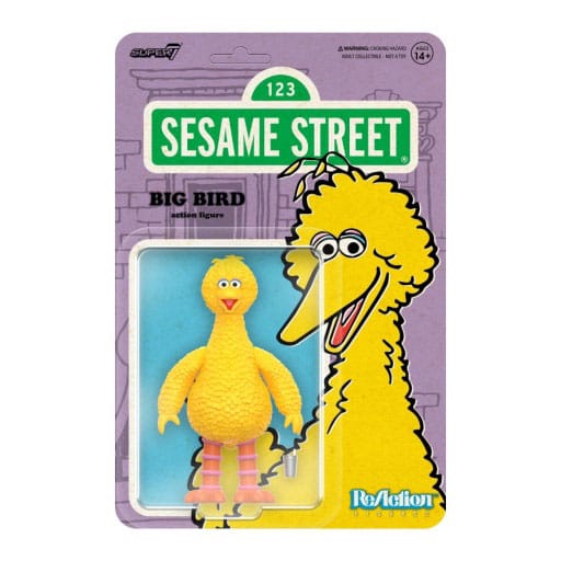 1, Rue Sésame figurine ReAction Wave 03 Big Bird 10 cm