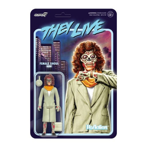 Invasion Los Angeles figurine ReAction Wave 02 Female Ghoul (Glow) 10 cm