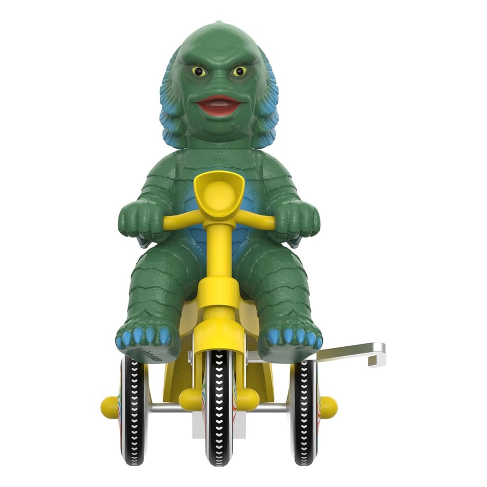 Universal Monsters figurine Super Cycles La Créature du Lagon Noir (Dark Green with Yellow Trike) 13 cm