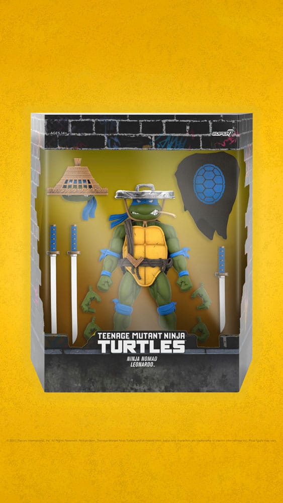 Teenage Mutant Ninja Turtles figurine Ultimates Ninja Nomad Leonardo 18 cm