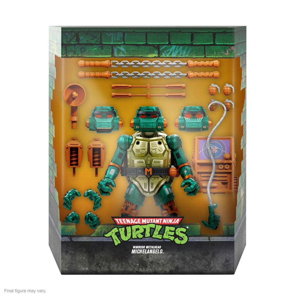 Les Tortues ninja figurine Ultimates Warrior Metalhead Michelangelo 18 cm