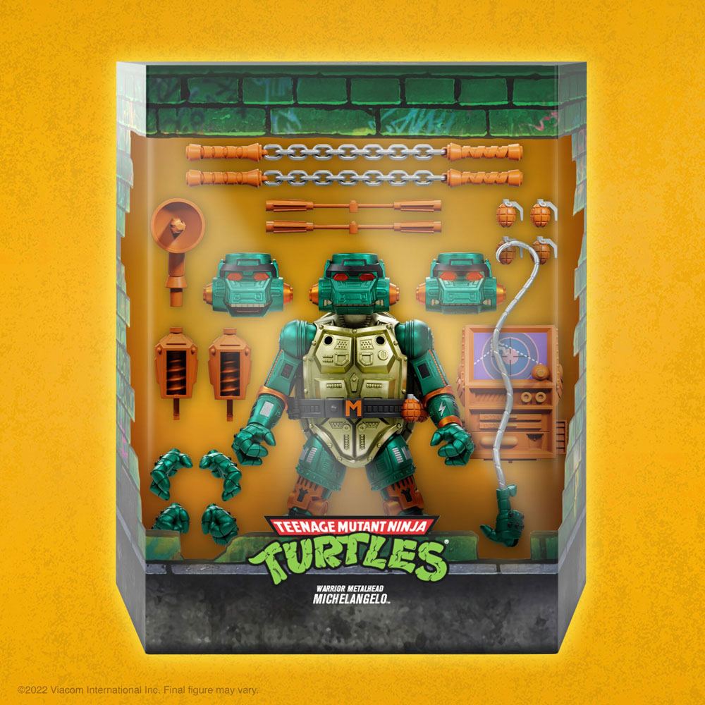 Les Tortues ninja figurine Ultimates Warrior Metalhead Michelangelo 18 cm