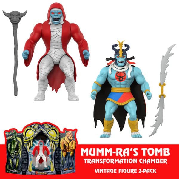 Cosmocats pack 2 figurines Vintage Collection Mumm-Ra's Tomb 14 cm