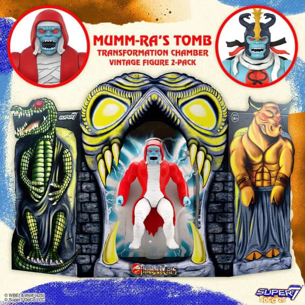 Cosmocats pack 2 figurines Vintage Collection Mumm-Ra's Tomb 14 cm