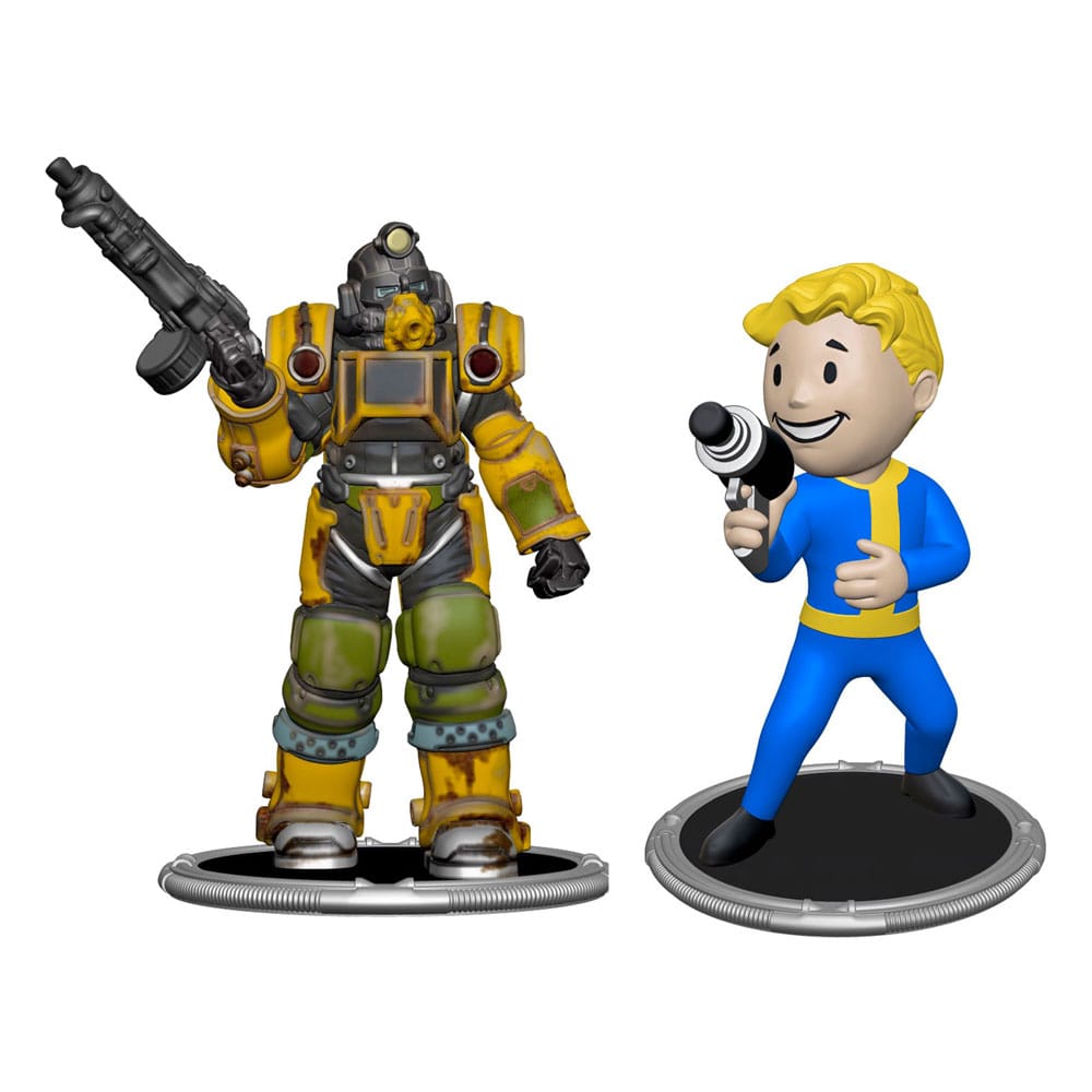 Fallout pack 2 figurines Set A Excavator & Vault Boy (Gun) 7 cm
