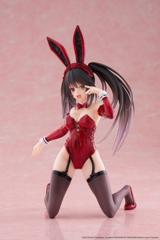 Date A Live V statuette PVC Desktop Cute Figure Kurumi Tokisaki Bunny Ver. 13 cm