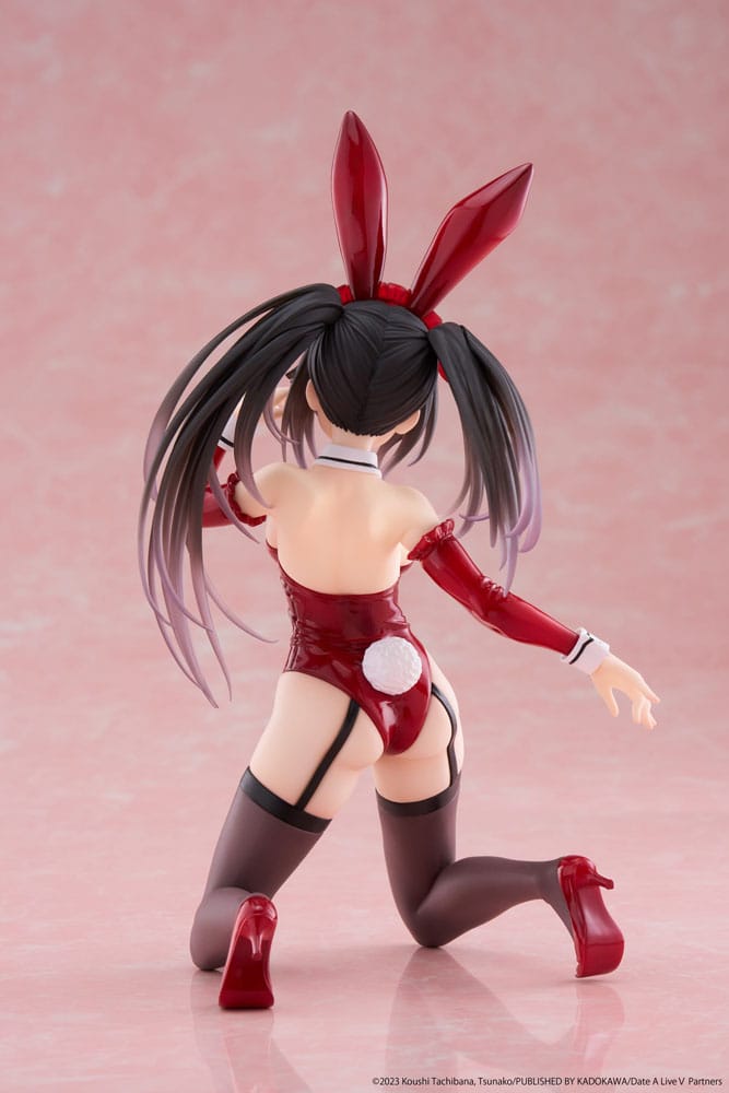 Date A Live V statuette PVC Desktop Cute Figure Kurumi Tokisaki Bunny Ver. 13 cm