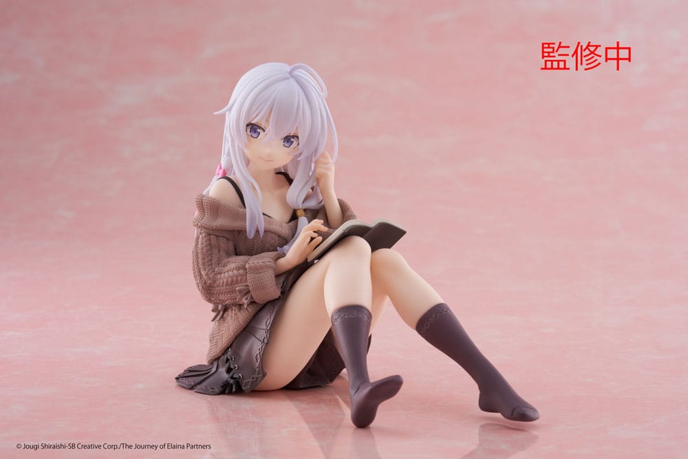 Wandering Witch: The Journey of Elaina statuette PVC Desktop Cute Figure Elaina Casual Clothes Ver. 13 cm