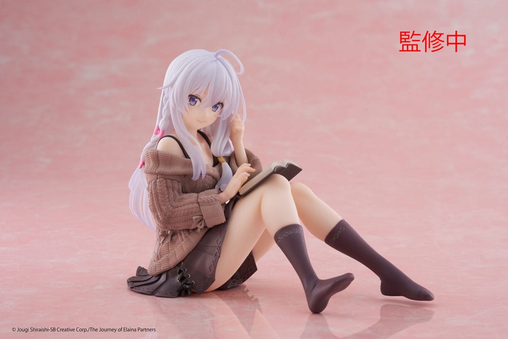 Wandering Witch: The Journey of Elaina statuette PVC Desktop Cute Figure Elaina Casual Clothes Ver. 13 cm