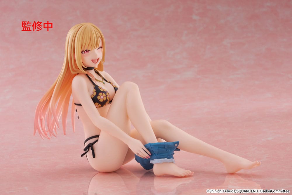 My Dress-Up Darling statuette PVC Desktop Cute Figure Marin Kitagawa Measured Swimsuit Ver. 13 cm