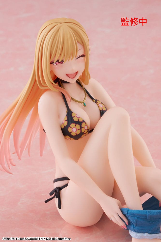 My Dress-Up Darling statuette PVC Desktop Cute Figure Marin Kitagawa Measured Swimsuit Ver. 13 cm