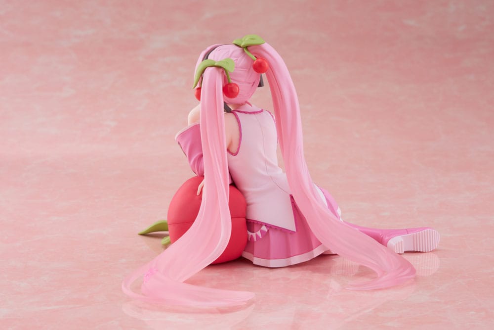 Hatsune Miku statuette PVC Desktop Cute Figure Sakura Miku Cherry Cushion Ver. 13 cm