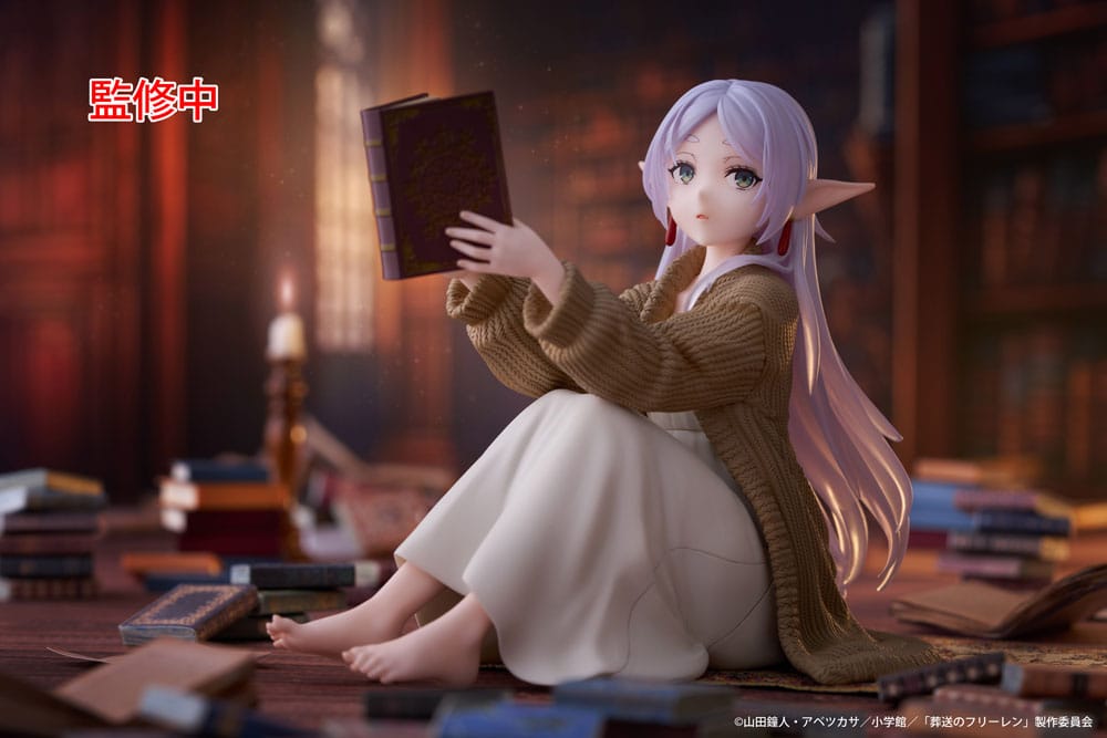 Frieren: Beyond Journey's End statuette PVC Desktop Cute Figure Frieren Roomwear Ver. 13 cm