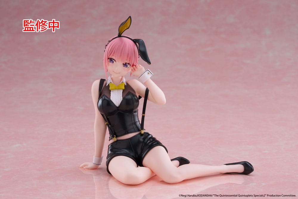 The Quintessential Quintuplets 3 statuette PVC Desktop Cute Figure Ichika Nakano Bunny Ver. 13 cm