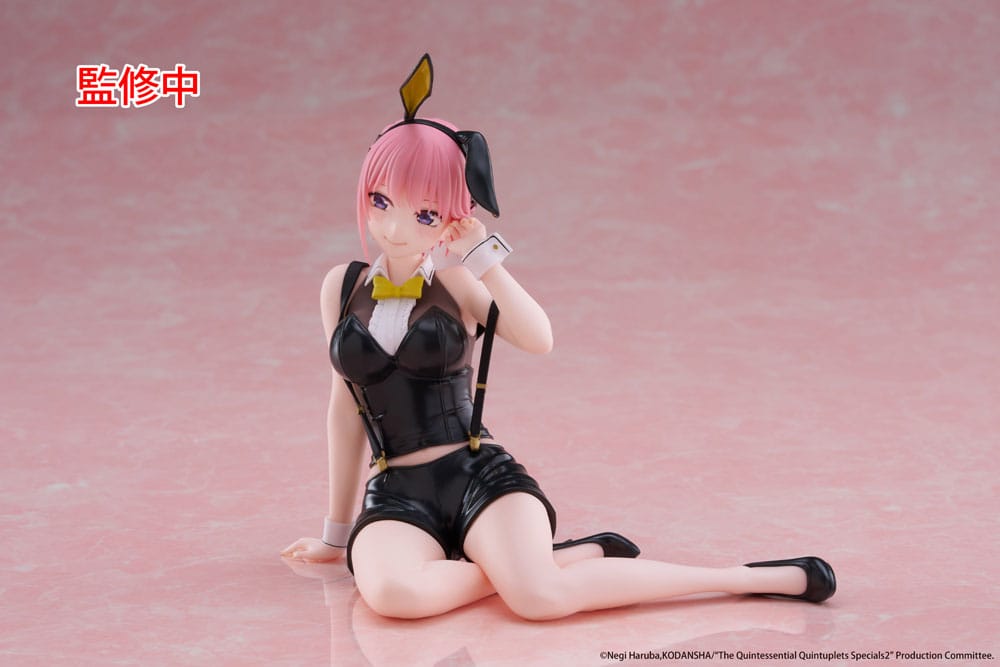 The Quintessential Quintuplets 3 statuette PVC Desktop Cute Figure Ichika Nakano Bunny Ver. 13 cm