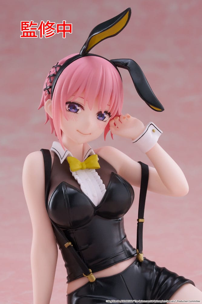 The Quintessential Quintuplets 3 statuette PVC Desktop Cute Figure Ichika Nakano Bunny Ver. 13 cm