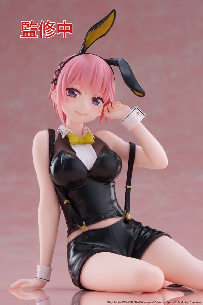 The Quintessential Quintuplets 3 statuette PVC Desktop Cute Figure Ichika Nakano Bunny Ver. 13 cm
