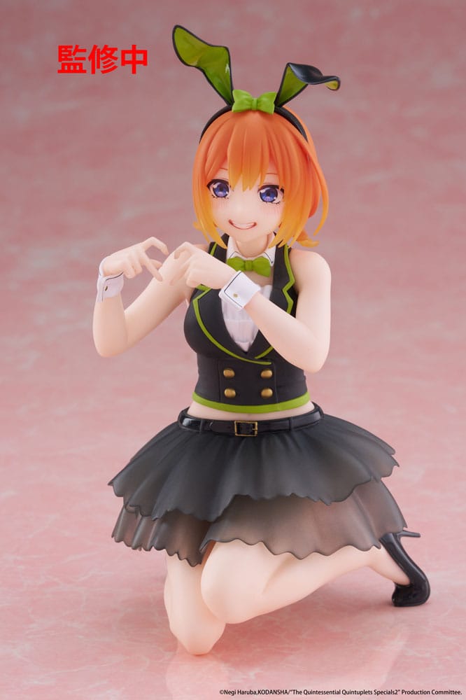 The Quintessential Quintuplets 3 statuette PVC Desktop Cute Figure Yotsuba Nakano (Bunny Ver.) 13 cm