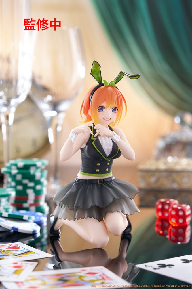 The Quintessential Quintuplets 3 statuette PVC Desktop Cute Figure Yotsuba Nakano (Bunny Ver.) 13 cm