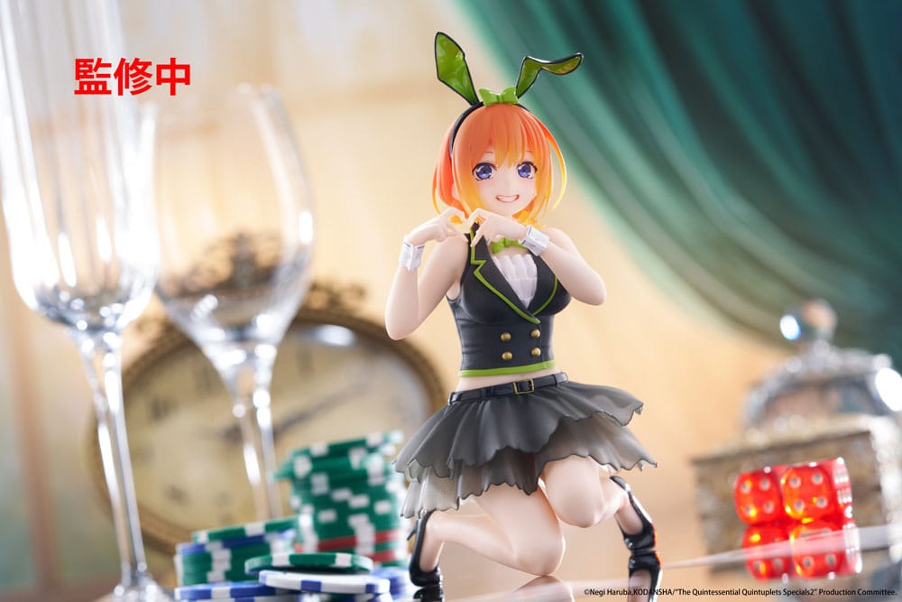 The Quintessential Quintuplets 3 statuette PVC Desktop Cute Figure Yotsuba Nakano (Bunny Ver.) 13 cm
