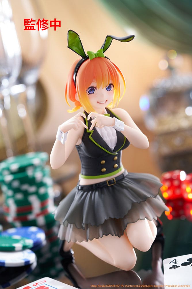 The Quintessential Quintuplets 3 statuette PVC Desktop Cute Figure Yotsuba Nakano (Bunny Ver.) 13 cm