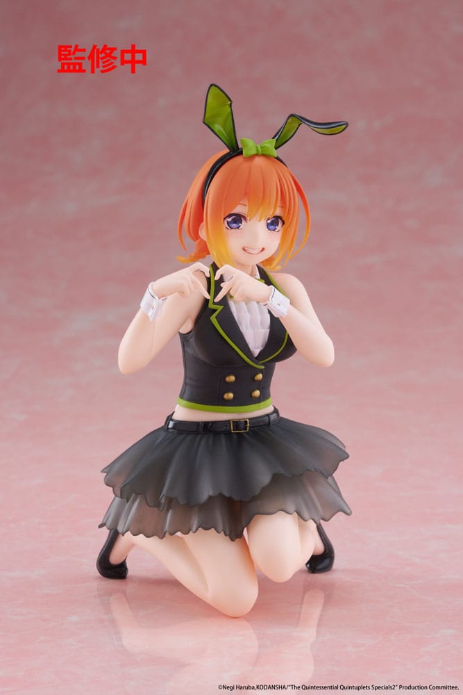The Quintessential Quintuplets 3 statuette PVC Desktop Cute Figure Yotsuba Nakano (Bunny Ver.) 13 cm