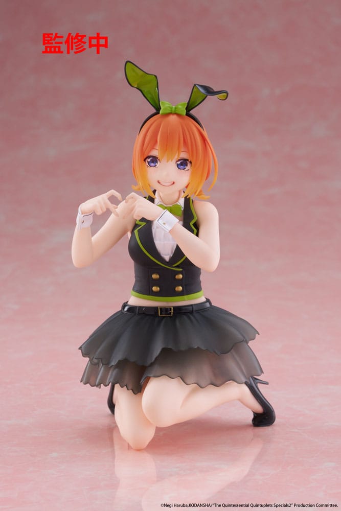 The Quintessential Quintuplets 3 statuette PVC Desktop Cute Figure Yotsuba Nakano (Bunny Ver.) 13 cm