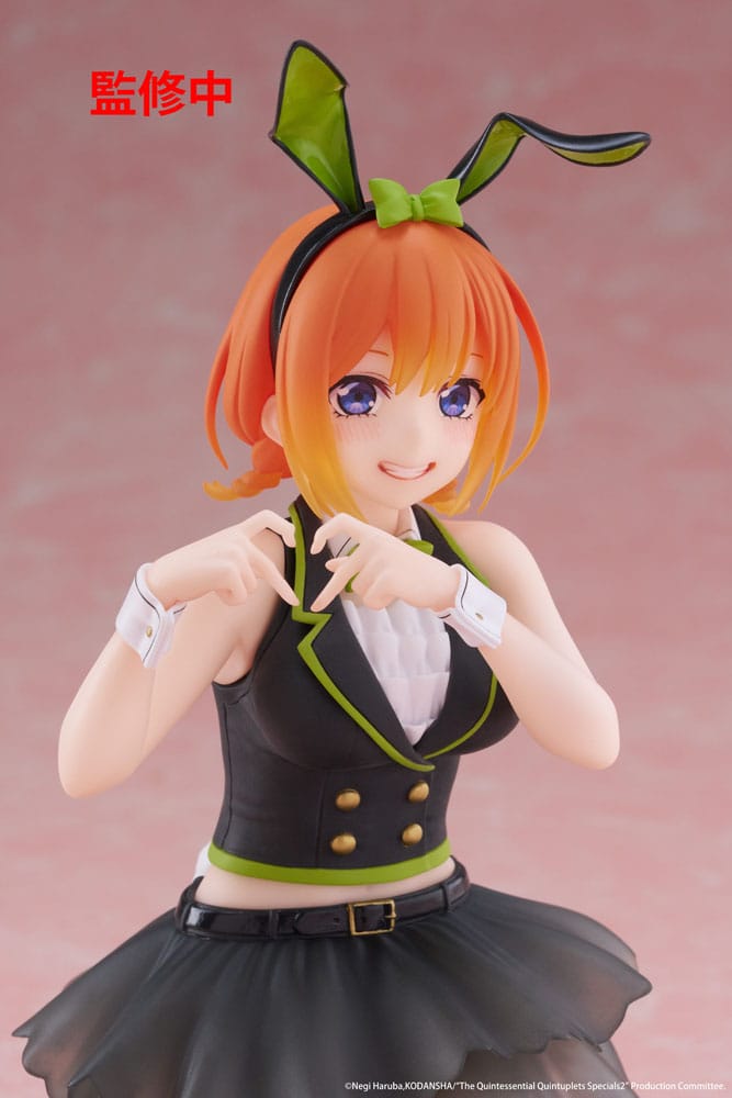 The Quintessential Quintuplets 3 statuette PVC Desktop Cute Figure Yotsuba Nakano (Bunny Ver.) 13 cm