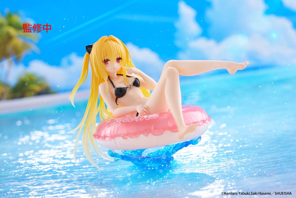 To Love-Ru Darkness statuette PVC Aqua Float Girls Golden Darkness 10 cm