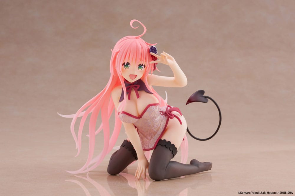To Love-Ru Darkness statuette PVC Desktop Cute Figure Lala Chinese Dress Ver. 13 cm
