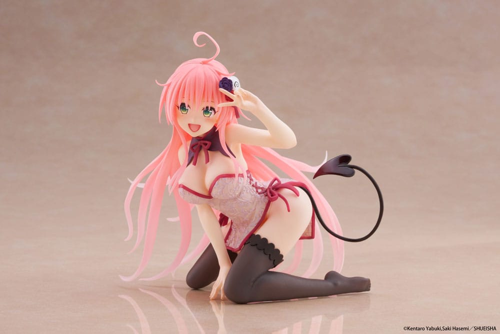 To Love-Ru Darkness statuette PVC Desktop Cute Figure Lala Chinese Dress Ver. 13 cm