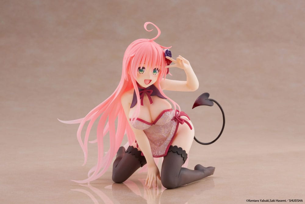 To Love-Ru Darkness statuette PVC Desktop Cute Figure Lala Chinese Dress Ver. 13 cm