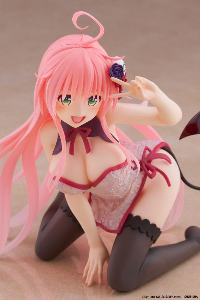To Love-Ru Darkness statuette PVC Desktop Cute Figure Lala Chinese Dress Ver. 13 cm