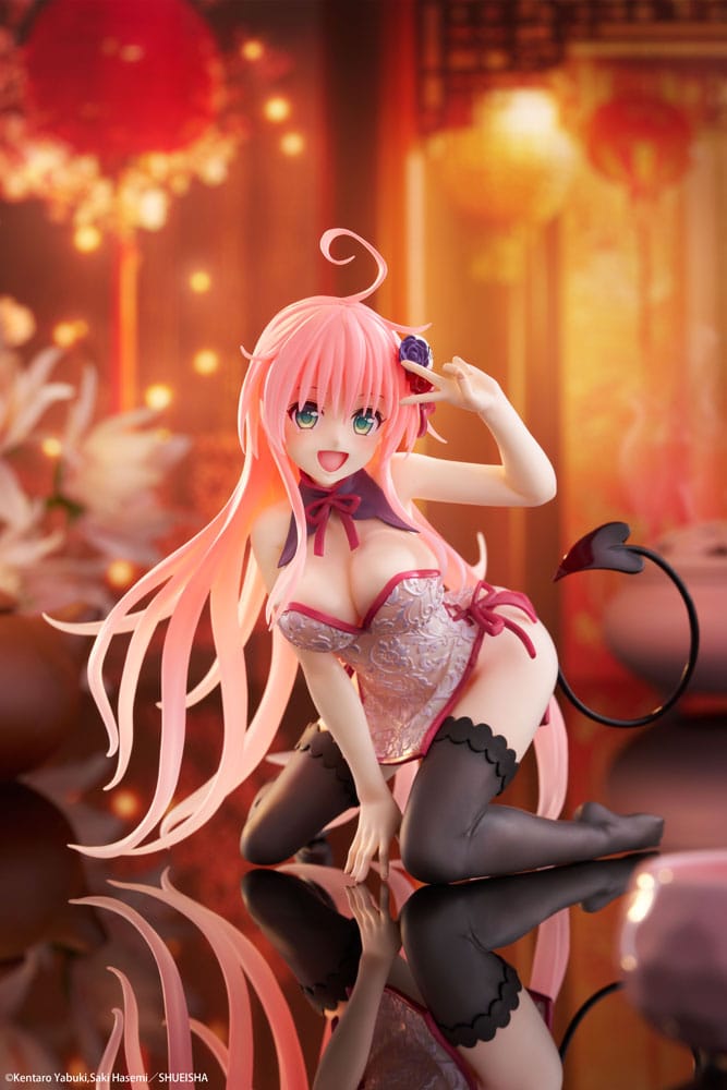 To Love-Ru Darkness statuette PVC Desktop Cute Figure Lala Chinese Dress Ver. 13 cm