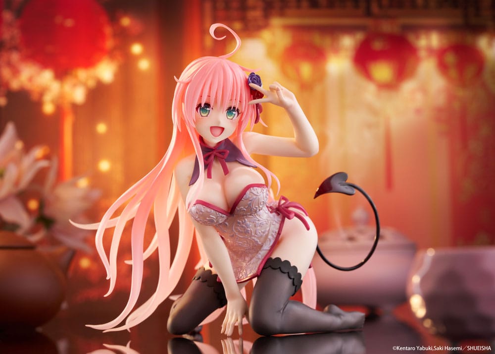 To Love-Ru Darkness statuette PVC Desktop Cute Figure Lala Chinese Dress Ver. 13 cm