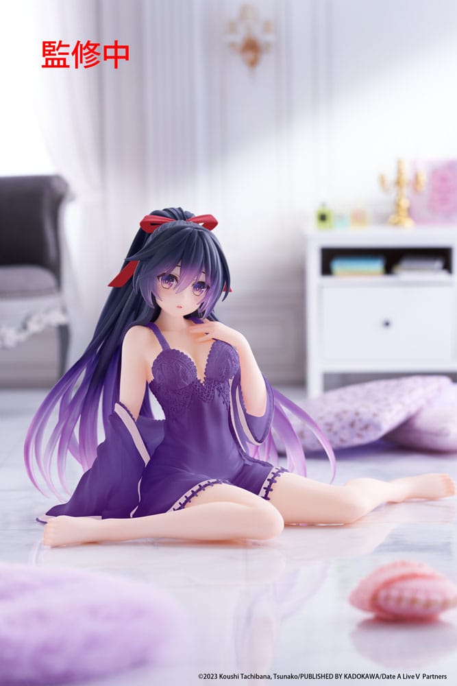 Date A Live V statuette PVC Desktop Cute Figure Tohka Yatogami Nightwear Ver. Renewal 13 cm