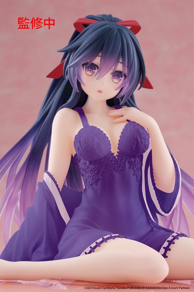 Date A Live V statuette PVC Desktop Cute Figure Tohka Yatogami Nightwear Ver. Renewal 13 cm