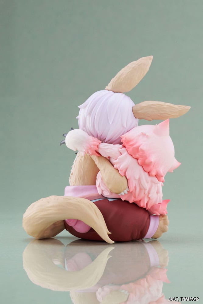 Made in Abyss: The Golden City of the Scorching Sun statuette PVC Desktop Cute Figure Nanachi & Mitty Reissue 13 cm