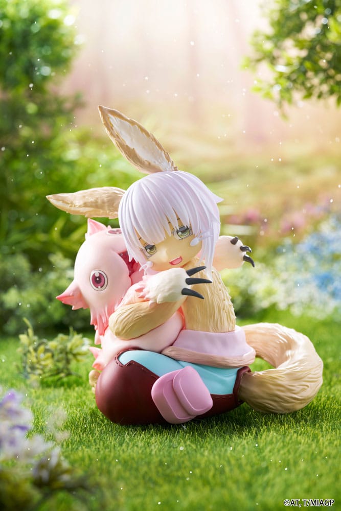 Made in Abyss: The Golden City of the Scorching Sun statuette PVC Desktop Cute Figure Nanachi & Mitty Reissue 13 cm