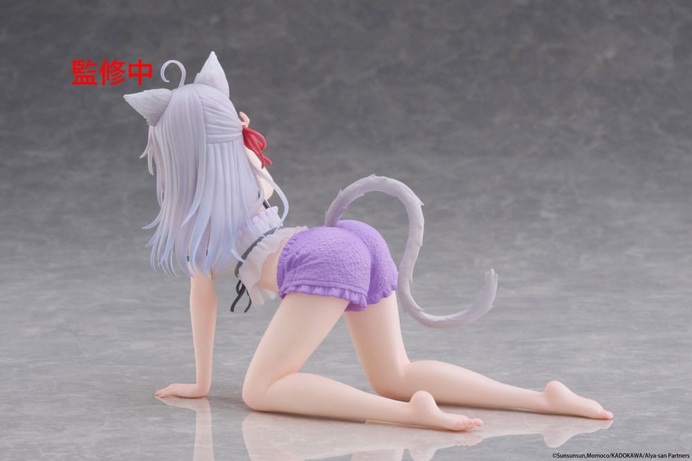 Alya Sometimes Hides Her Feelings in Russian statuette PVC Desktop Cute Figure Alya Cat Ear Roomwear Ver. 13 cm