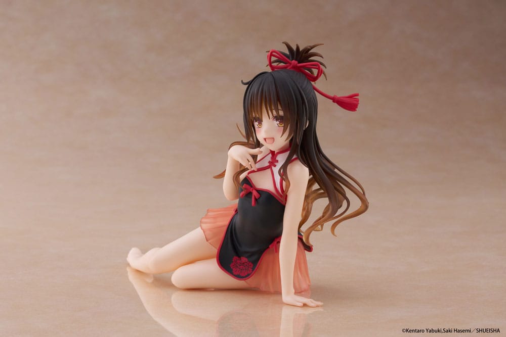 To Love-Ru Darkness statuette PVC Desktop Cute Figure Mikan Yuki Chinese Dress Ver. 13 cm